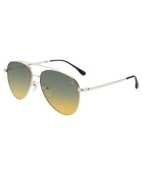 American Bonfire Co. Old School Lane Frost Polarized Aviator Sunglasses Gold